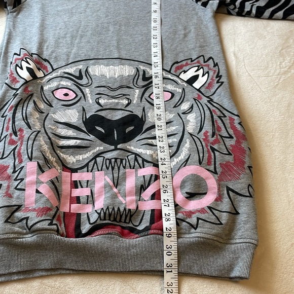 KENZO Kids Tiger Sweatshirt Dress Youth 14 Women’s Small - Picture 4 of 12